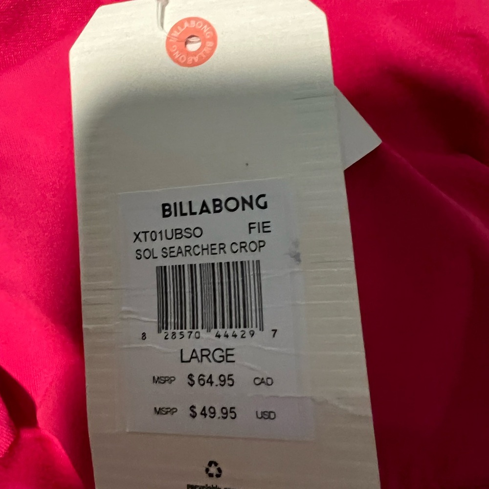 Billabong Hot Pink Bikini top - Picture 7 of 7